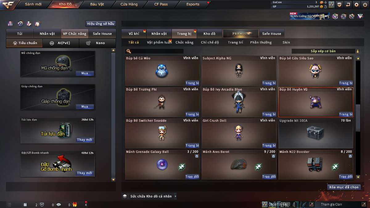 shop acc cf uy tin gia re